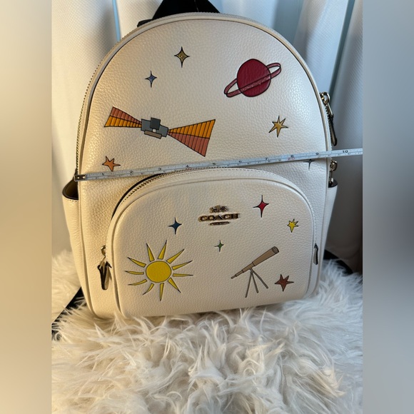 Limited Edition! Coach X Observed By Us Court Backpack IN Chalk Multi - Picture 7 of 8